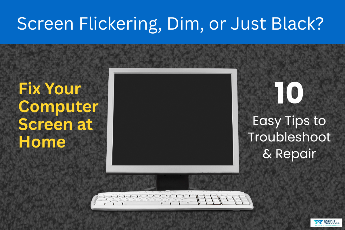 Tips to Fix Your Computer Screen at Home