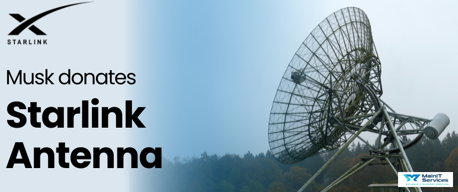 Musk gives Ukraine Starlink antennas